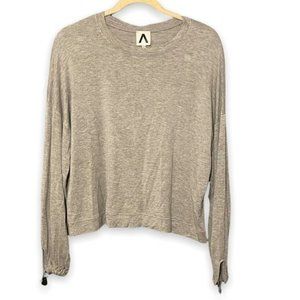 Acoa Gray Boxy Cut Long Sleeve Shirt